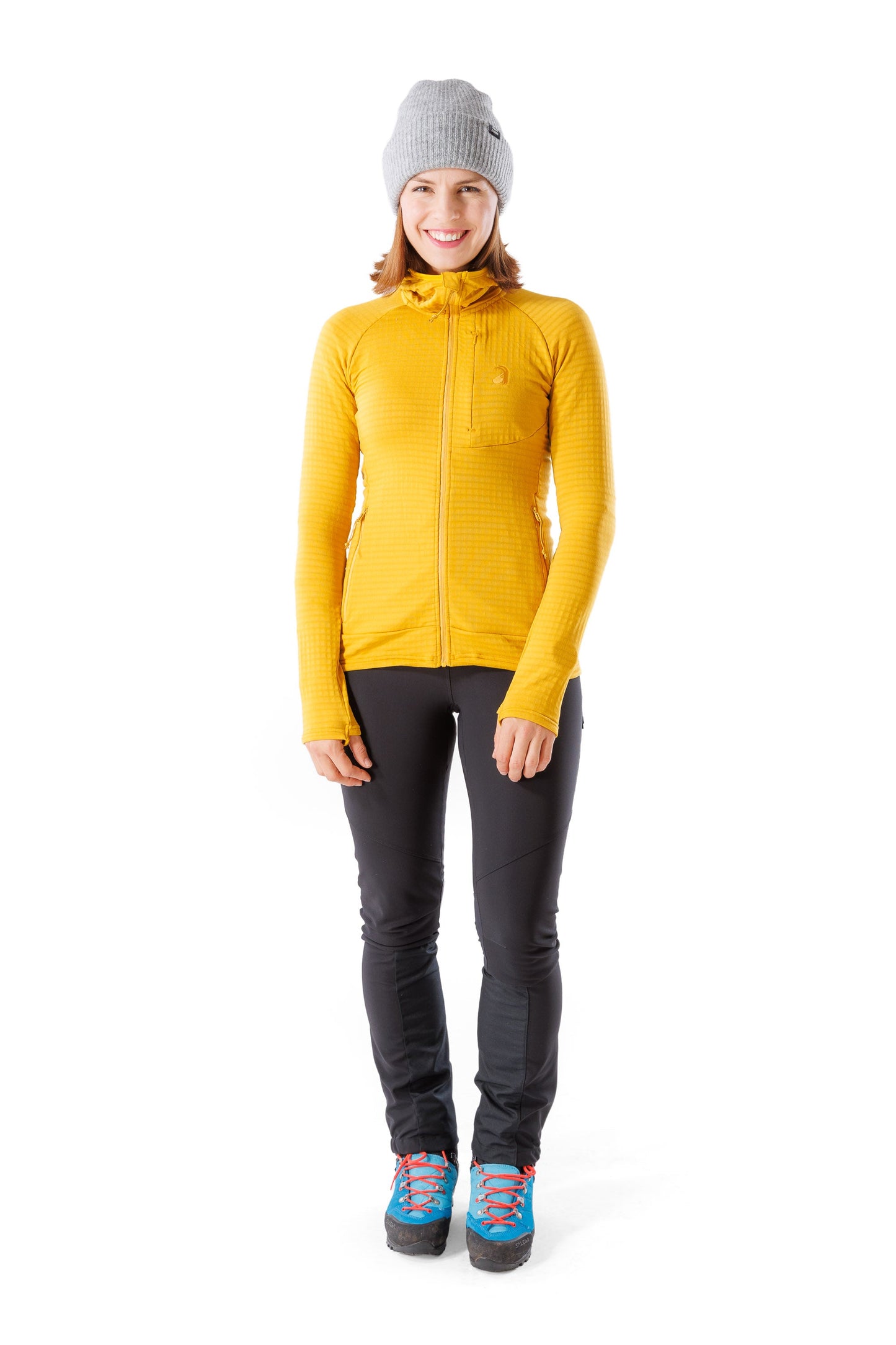 The model is 165cm tall, weighs 57kg and wears size XS