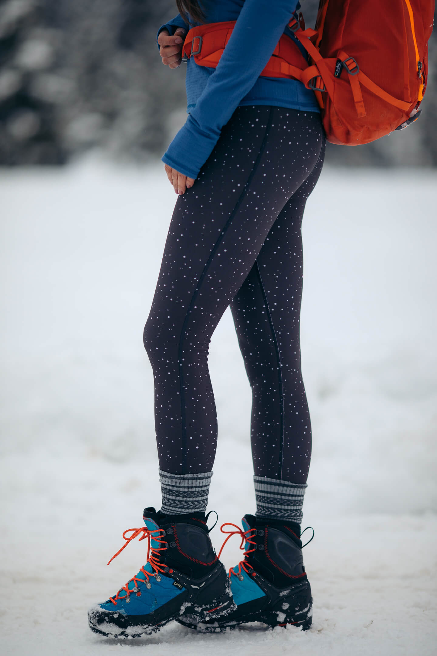 Pro Winter Leggings Midnight Snow - Tall (+7cm) – Alpine Nation