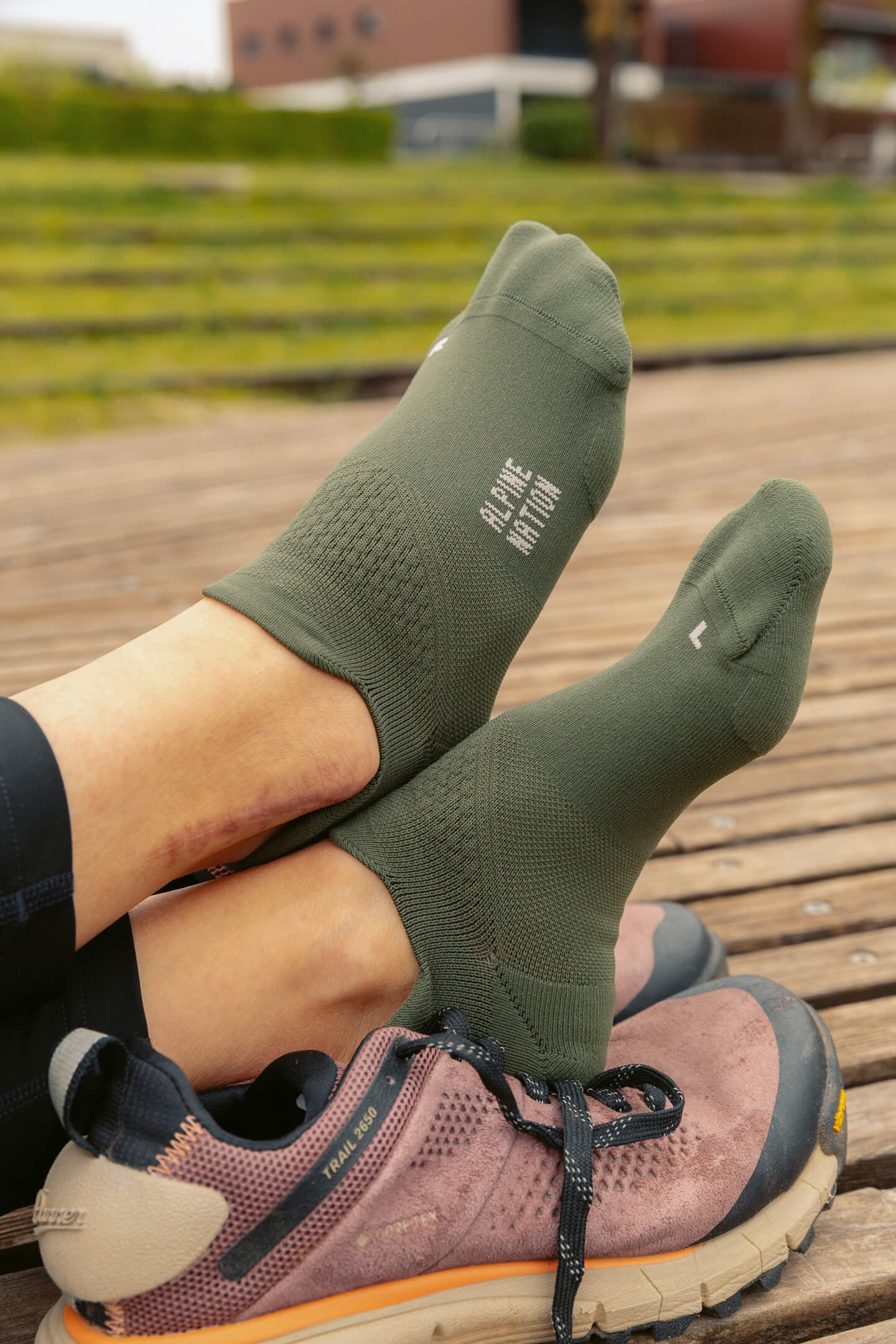 Summit Hike Low Ankle Socks - Moss Green – Alpine Nation Outdoor Clothing