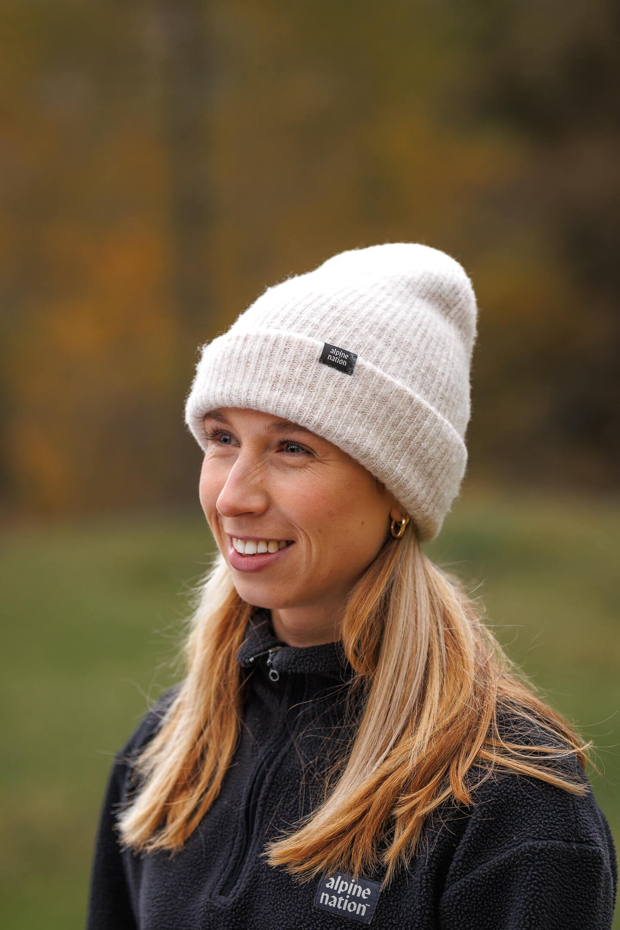 Cosy Cuffed Beanie - Almond