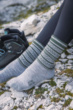 Abisko Merino Socks - Fern Green