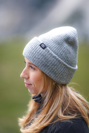 Cosy Cuffed Beanie - Stone Grey