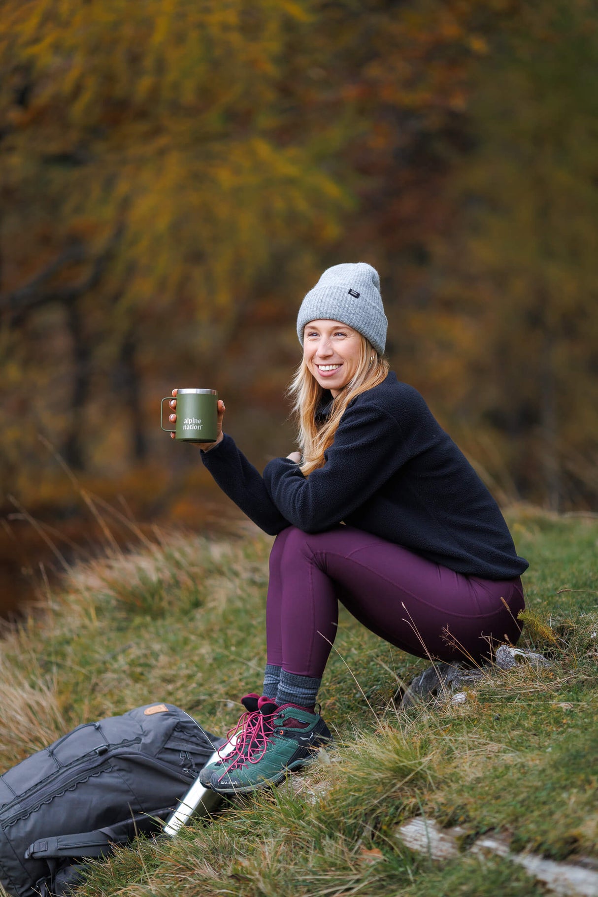 Cosy Cuffed Beanie - Stone Grey