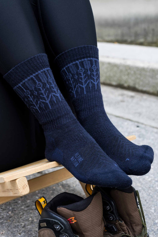 Abisko Merino Socks - Polar Blue