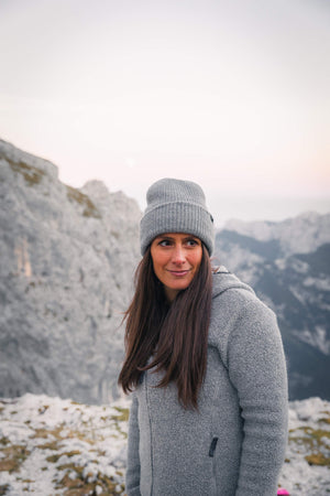 Cosy Cuffed Beanie - Stone Grey