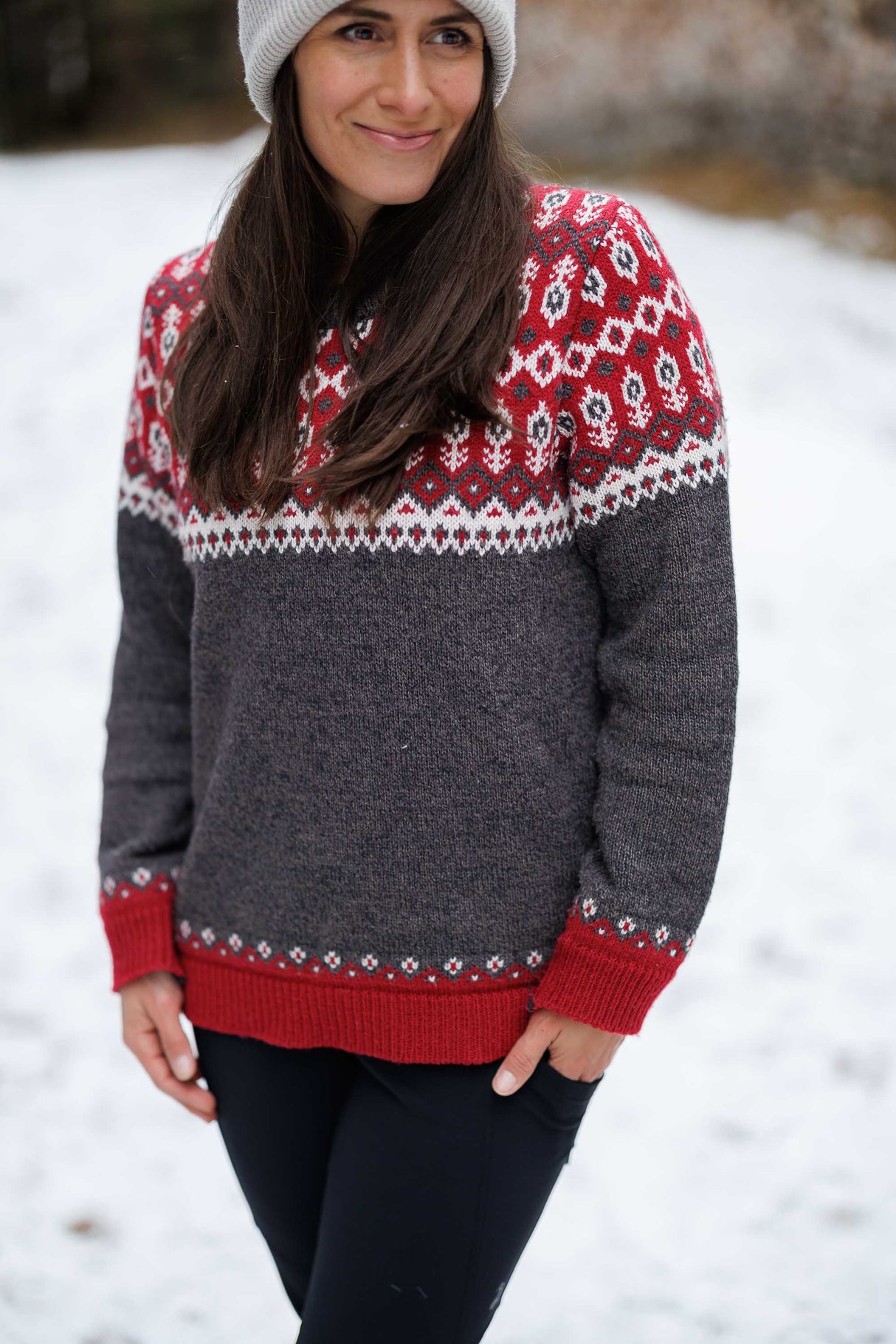 Svalbard Knit Sweater - Winterberry