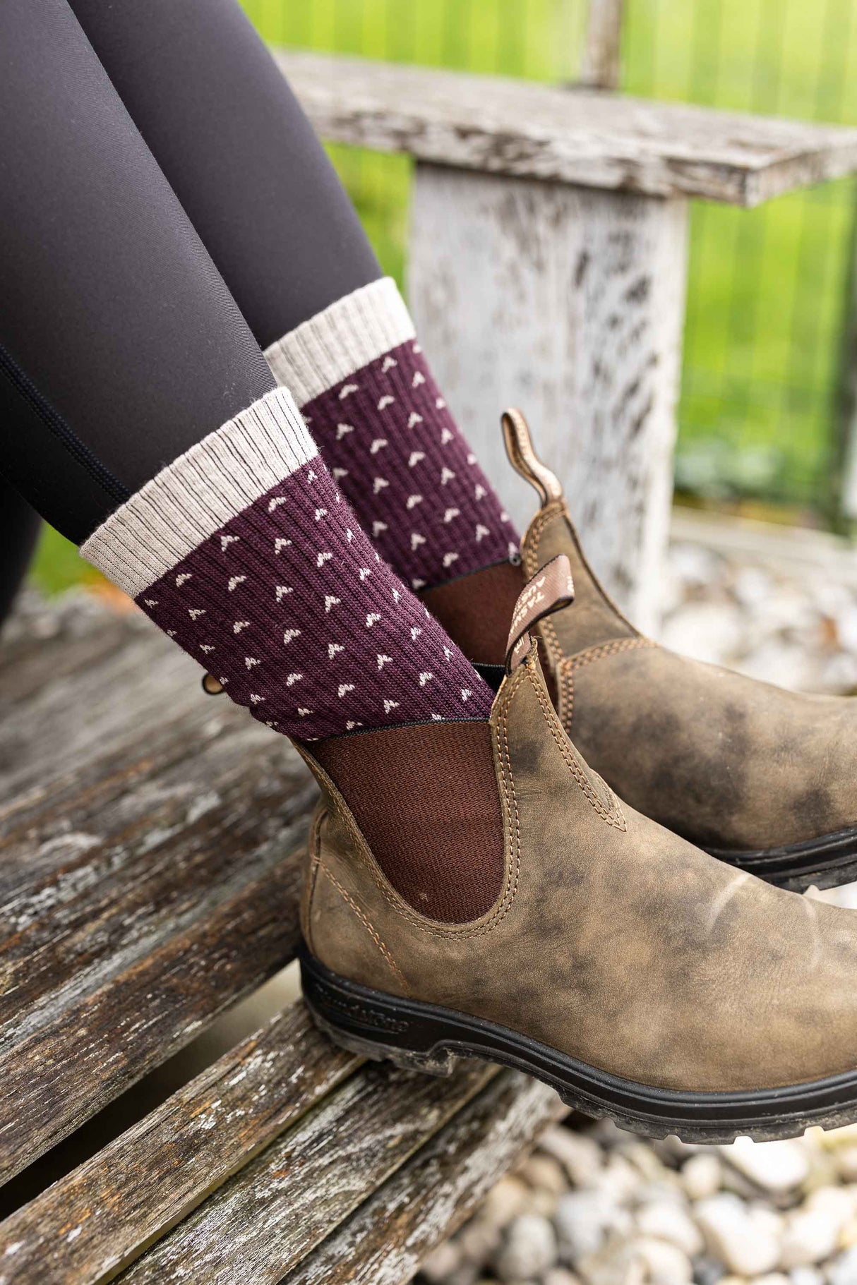 Abisko Merino Socks - Winterberry