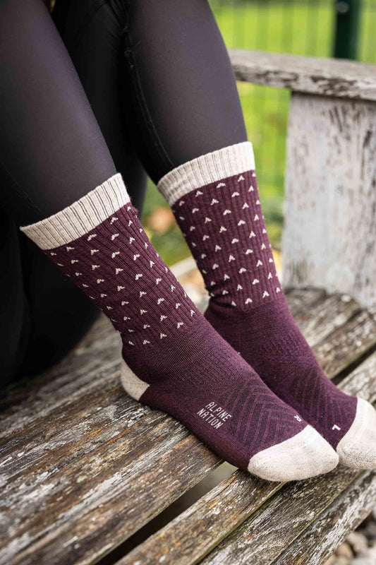 Abisko Merino Socks - Snowflake