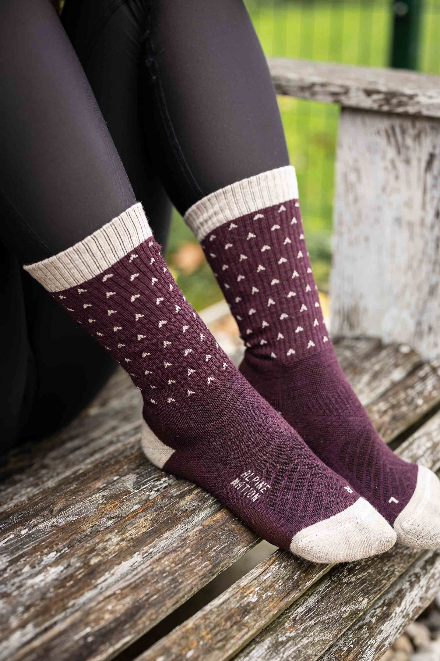 Abisko Merino Socks - Winterberry