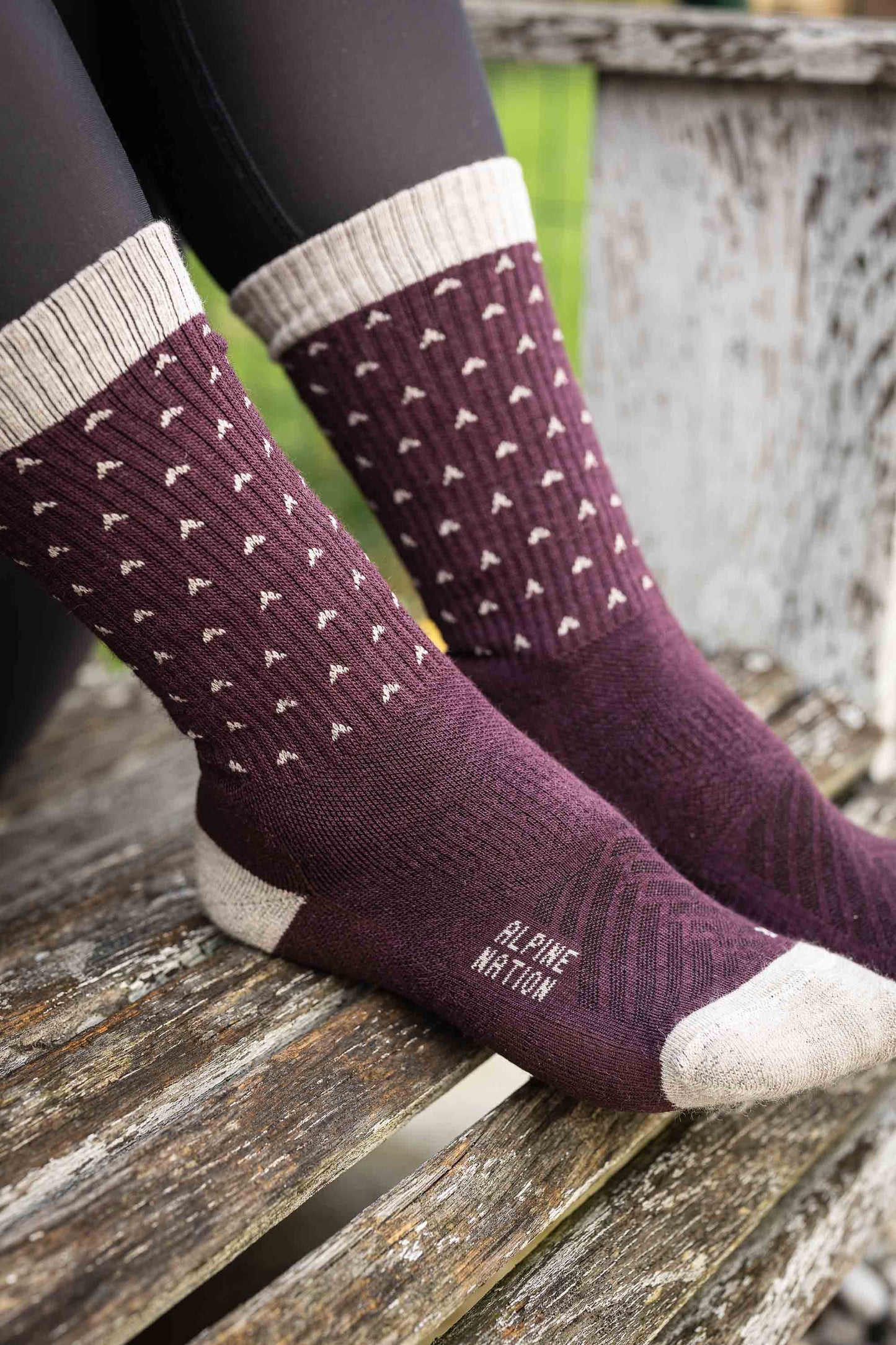 Abisko Merino Socks - Snowflake