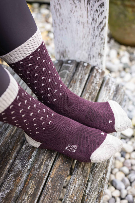 Abisko Merino Socks - Snowflake