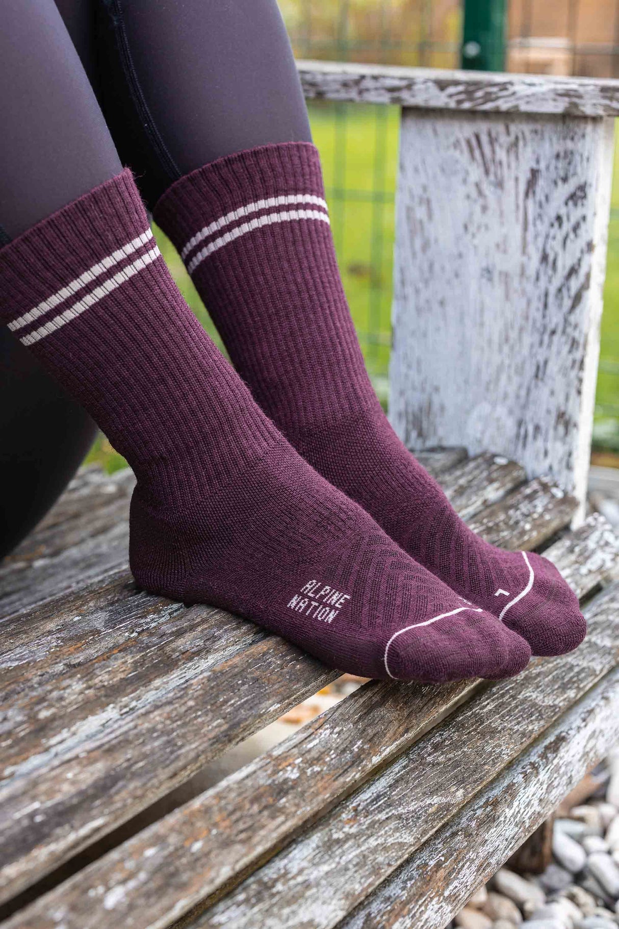 Abisko Merino Socks - Ruby