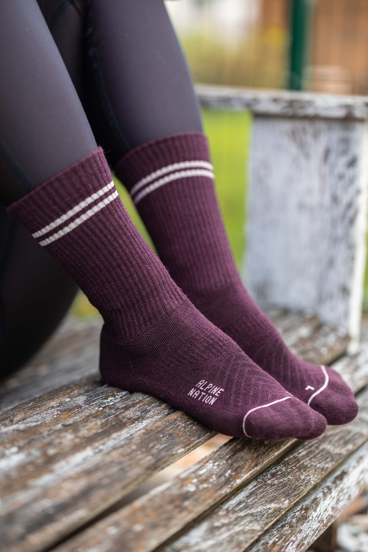 Abisko Merino Socks - Ruby