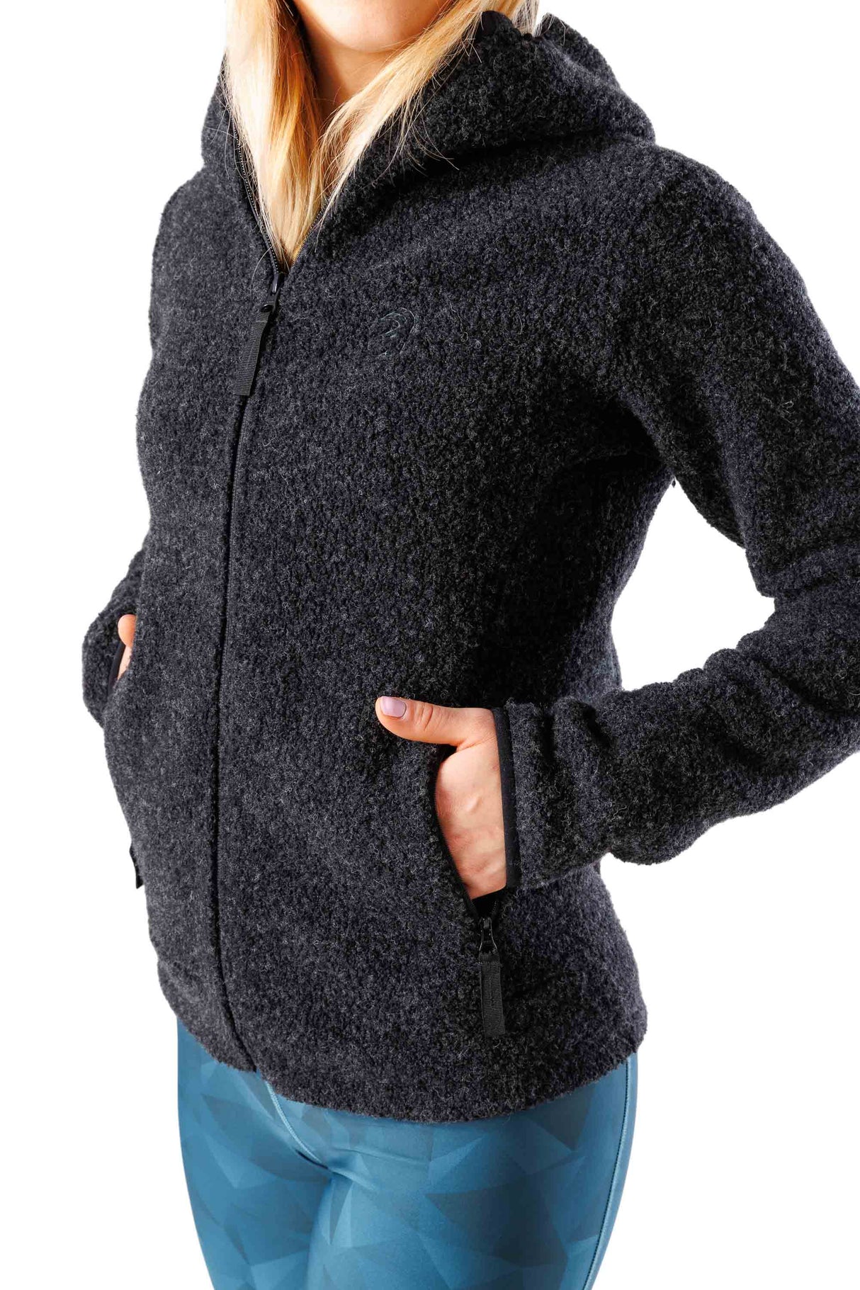 Alpine Wool Hoody Charcoal