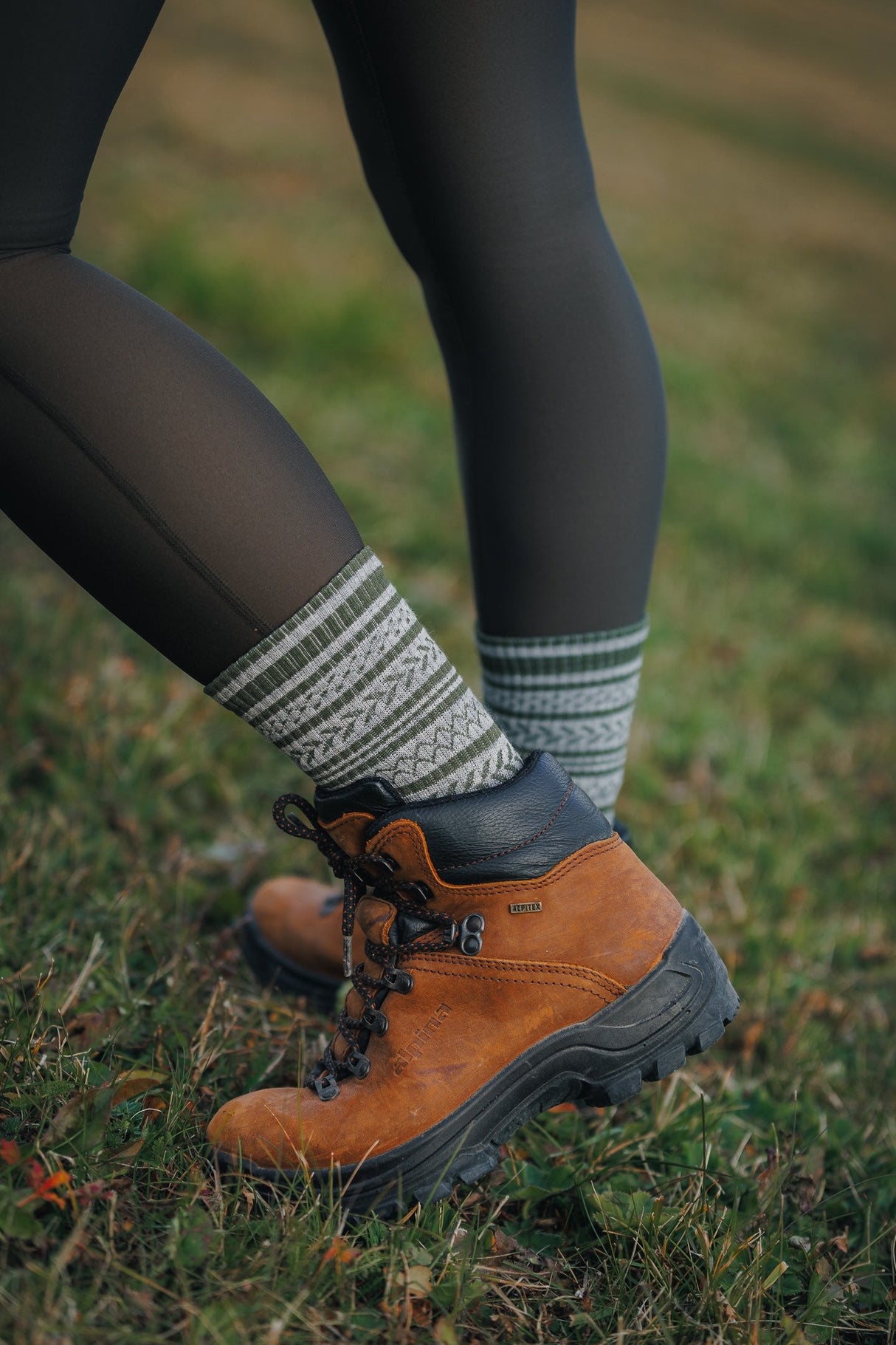 Abisko Merino Socks - Fern Green