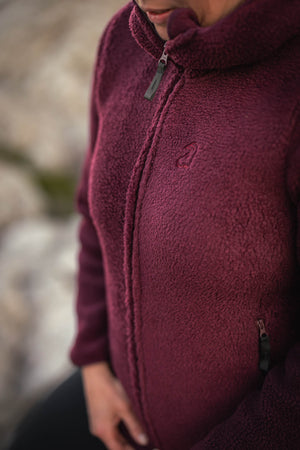 Sherpa Hoody Burgundy