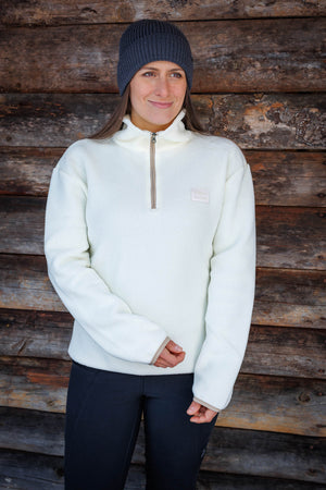 Atlas Fleece Sweater Ivory