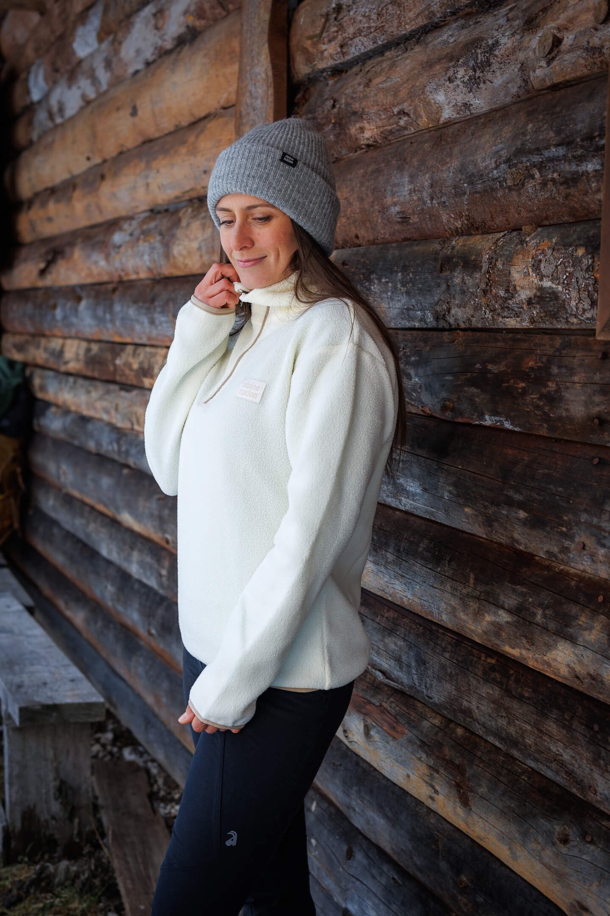 Atlas Fleece Sweater Ivory