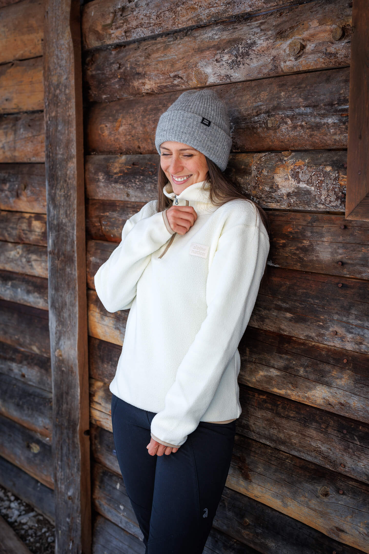 Cosy Cuffed Beanie - Stone Grey