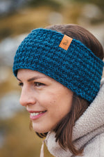 Moraine Blue Knitted Headband