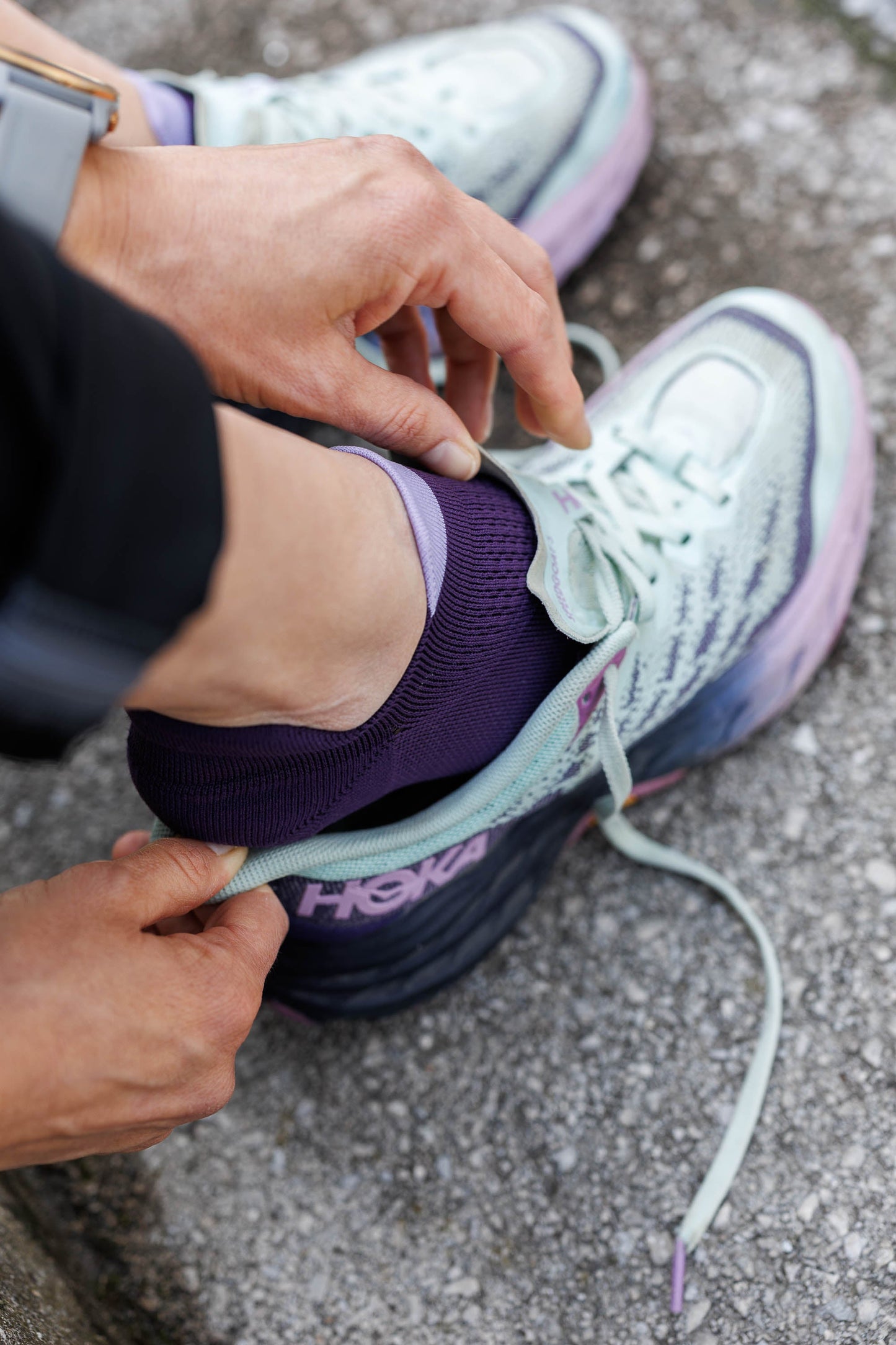 Summit Hike Low Ankle Socks - Violet