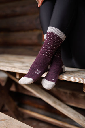 Abisko Merino Socks - Winterberry