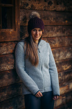 Alpine Wool Hoody Stone Grey