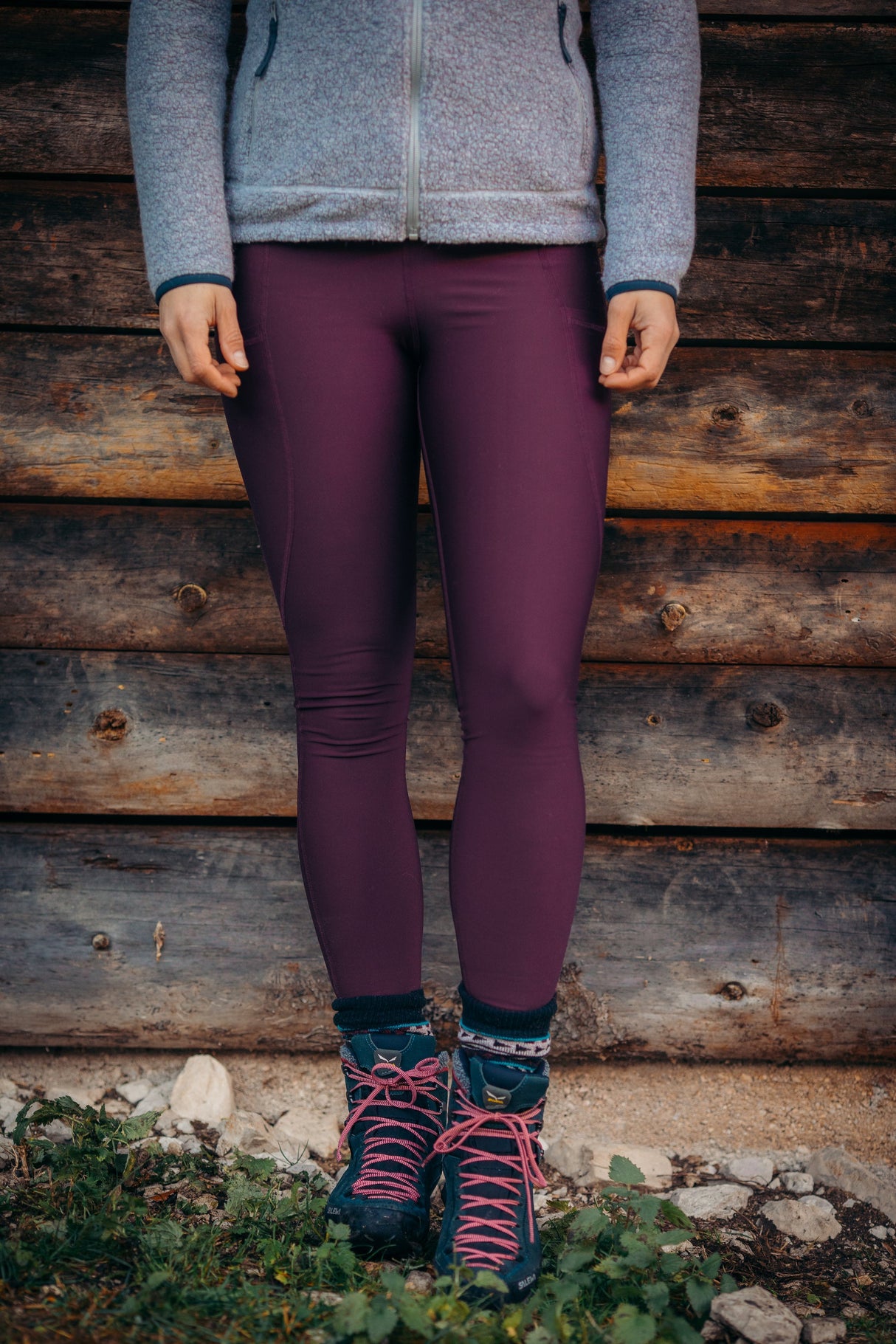 Rise Thermo Pocket Leggings Dark Plum (2022)