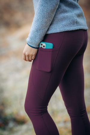 Rise Thermo Pocket Leggings Dark Plum (2022)