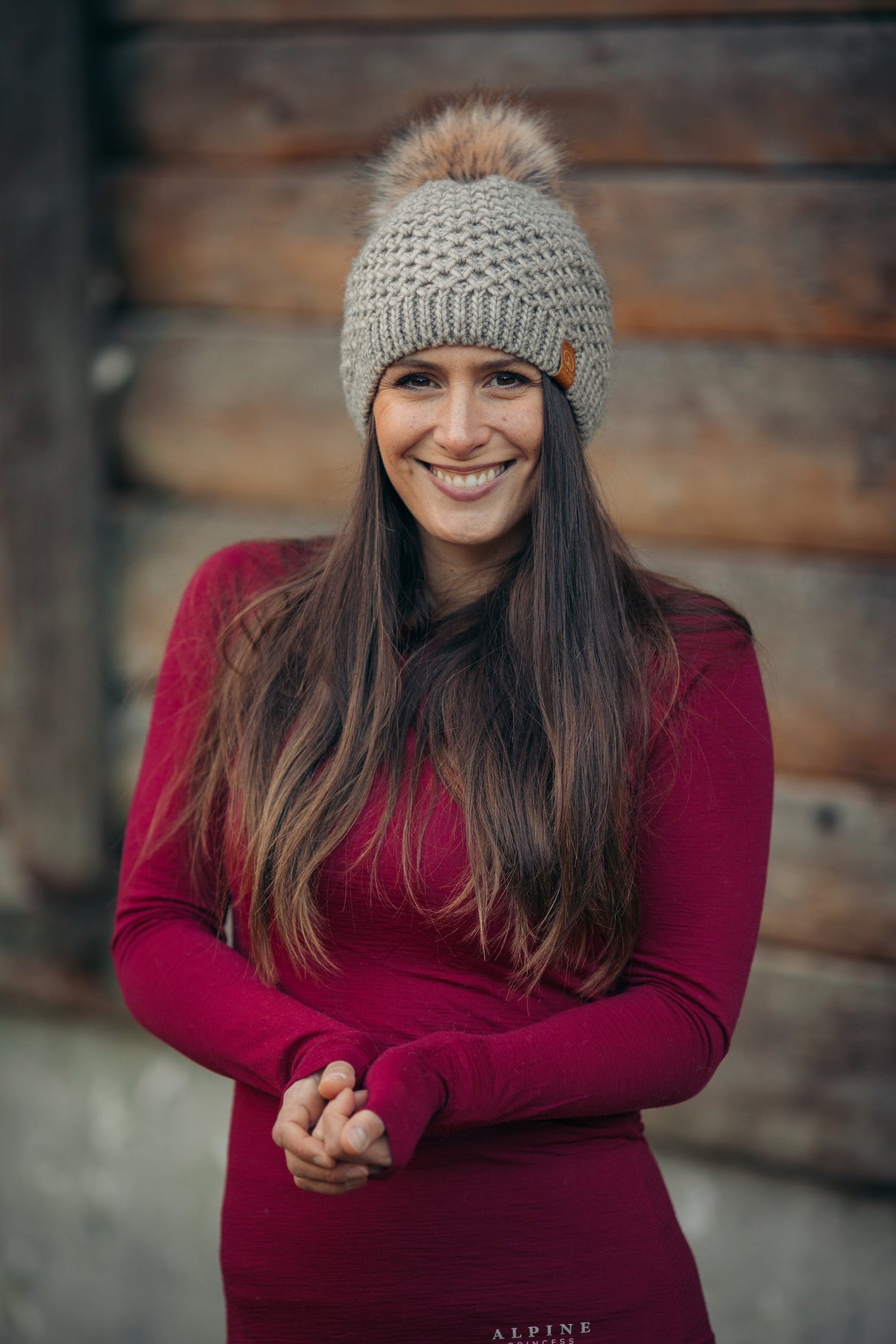 Merino Long Sleeve Tee Ruby Red