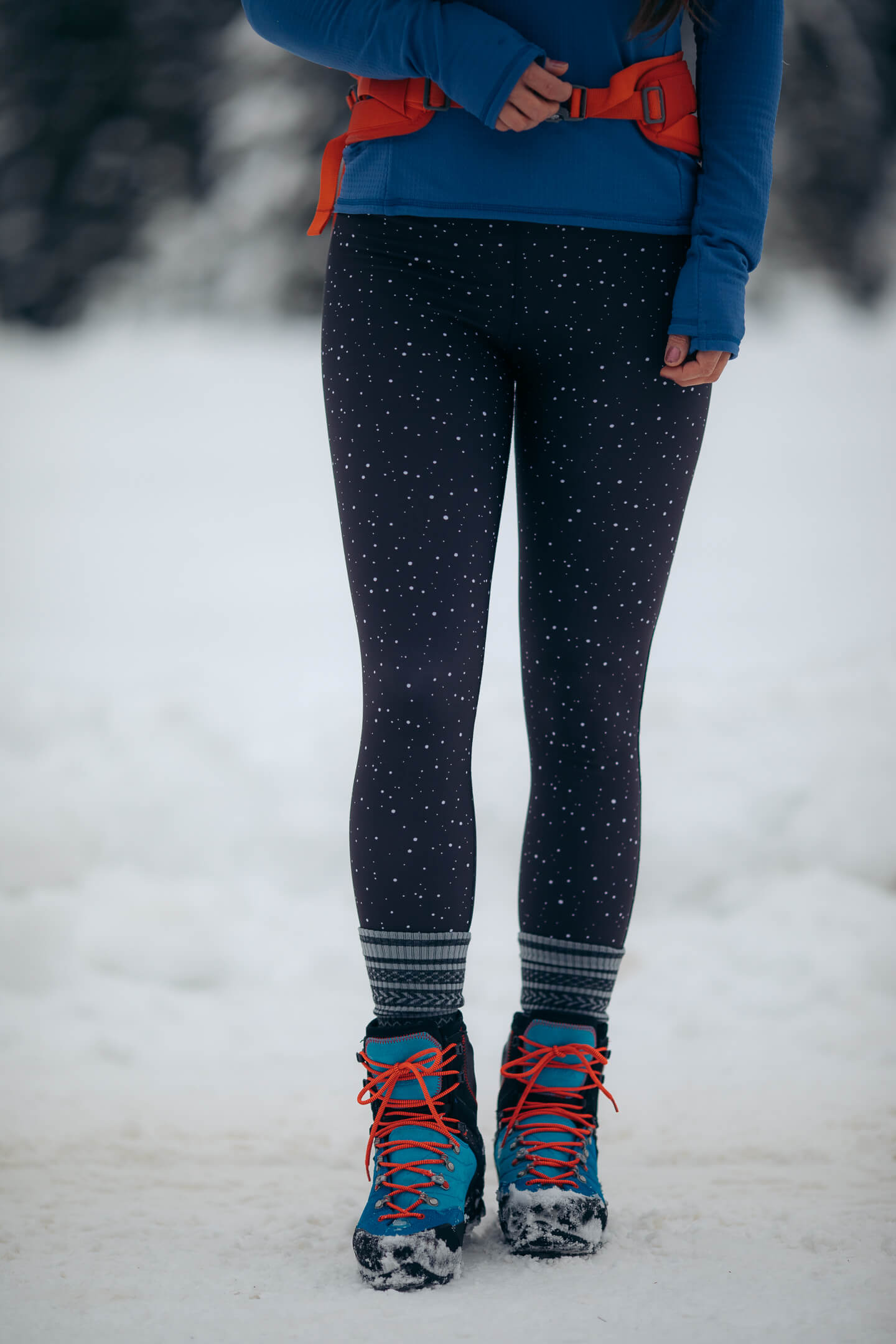 Pro Winter Leggings Midnight Snow - Tall (+7cm) – Alpine Nation