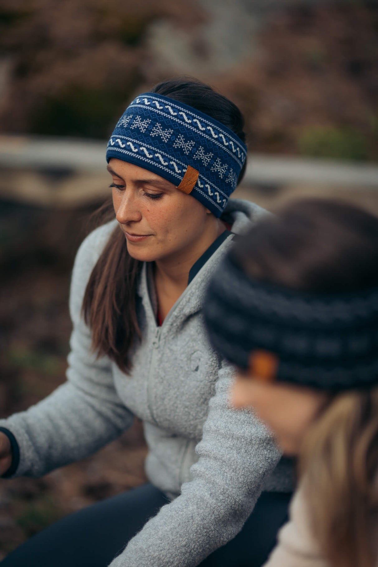 Abisko Knitted Headband Nordic Blue