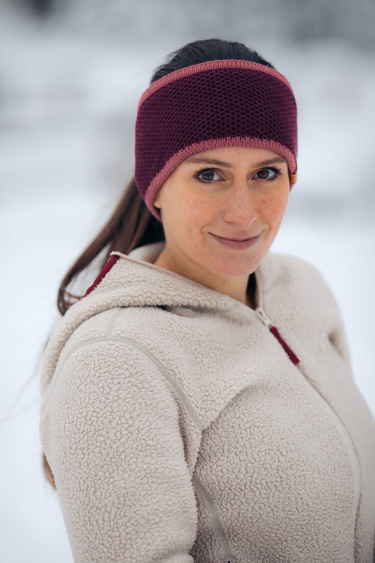 Purple Horizon Knitted Headband