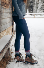 Rise Thermo Pocket Leggings Indigo Blue - Tall (+7cm)