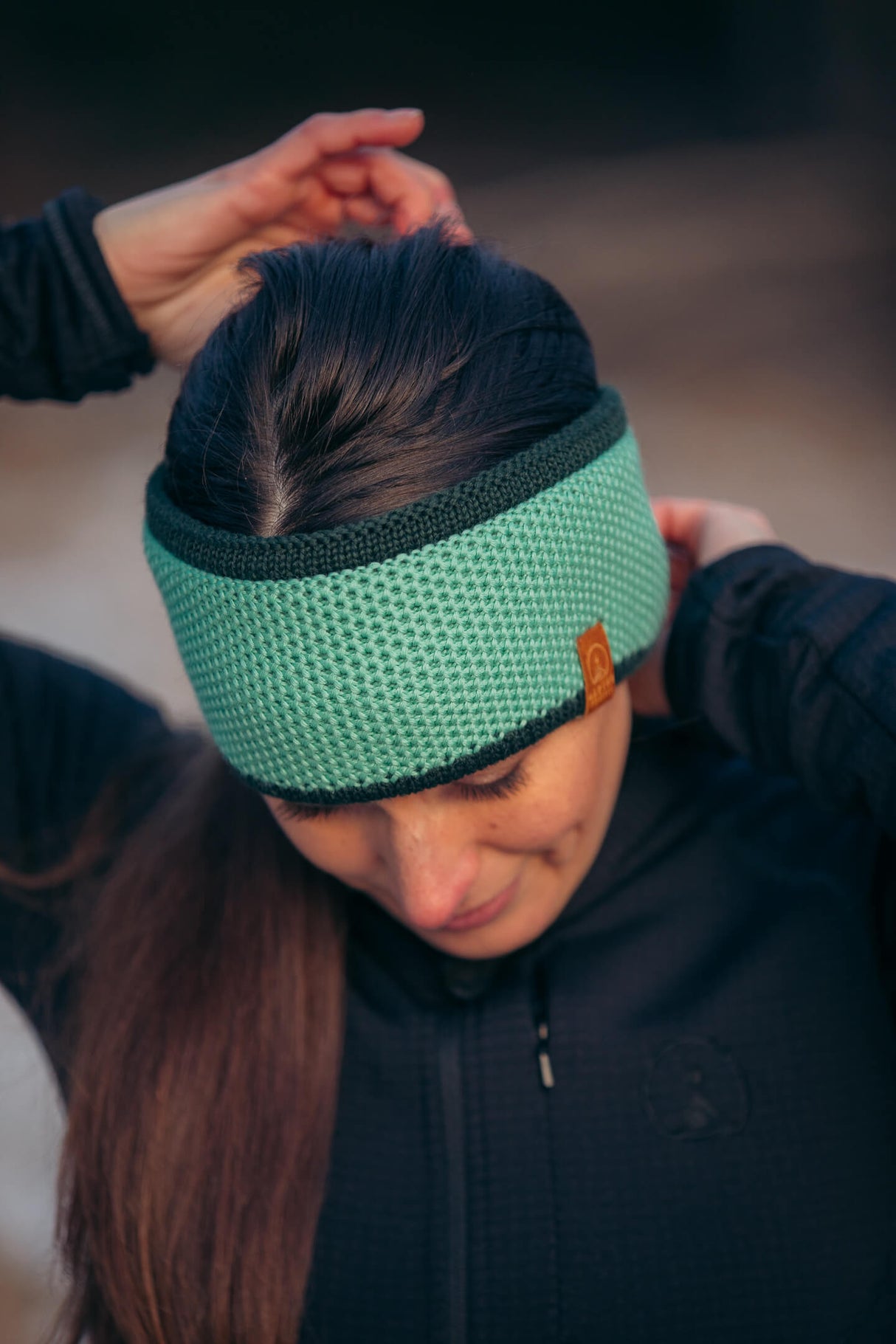 Mint Green Knitted Headband