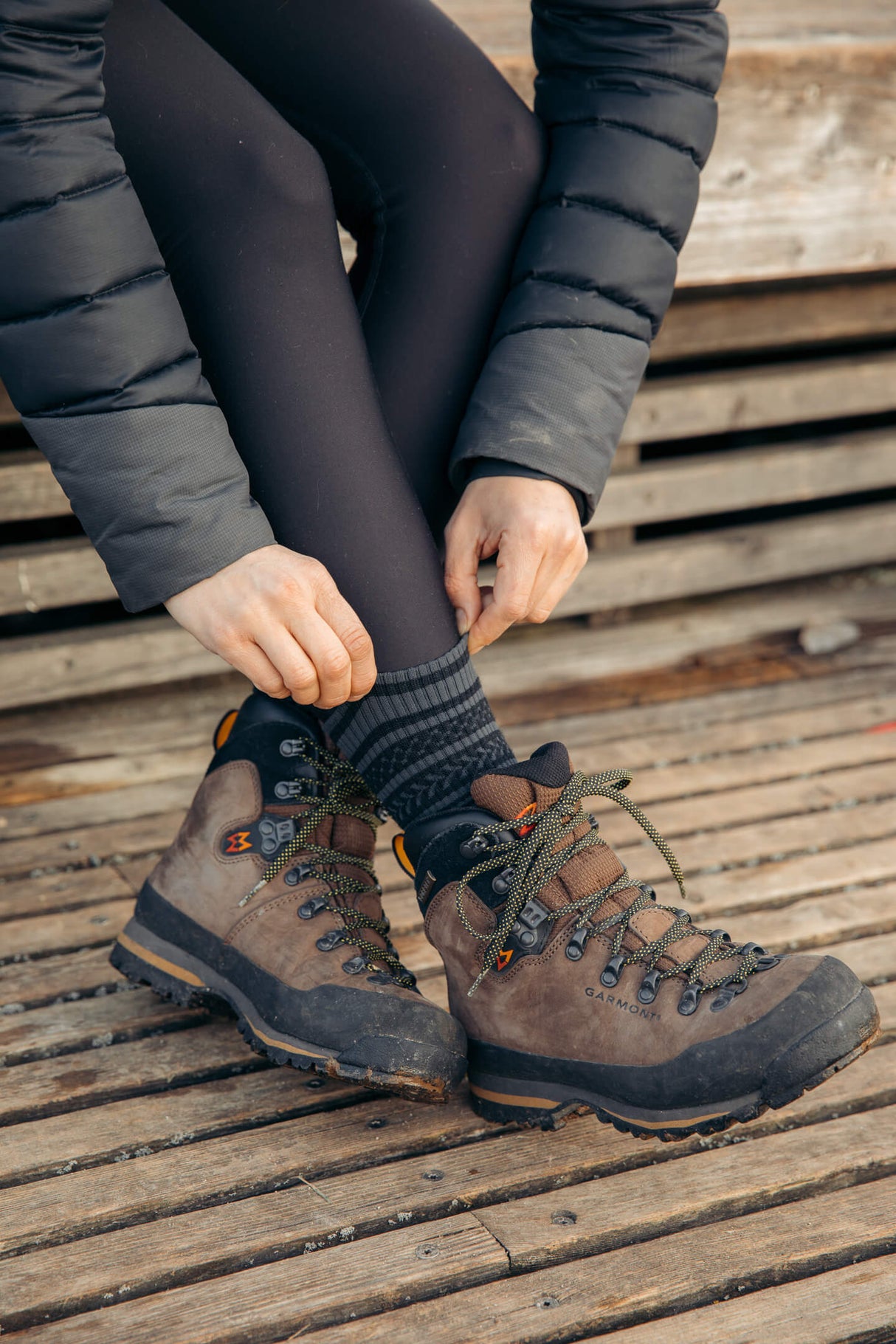 Abisko Merino Socks - Charcoal