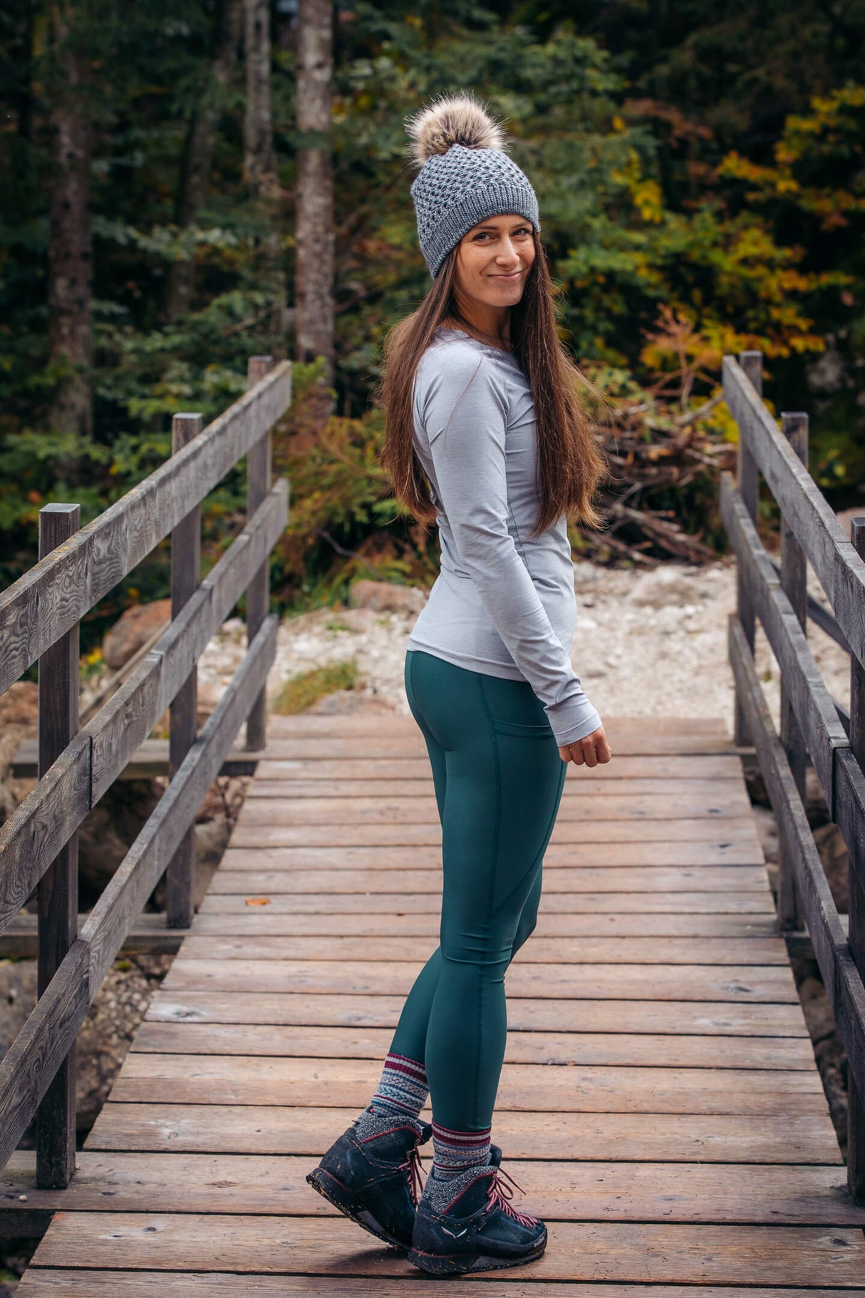 Summit Pocket Leggings Jade