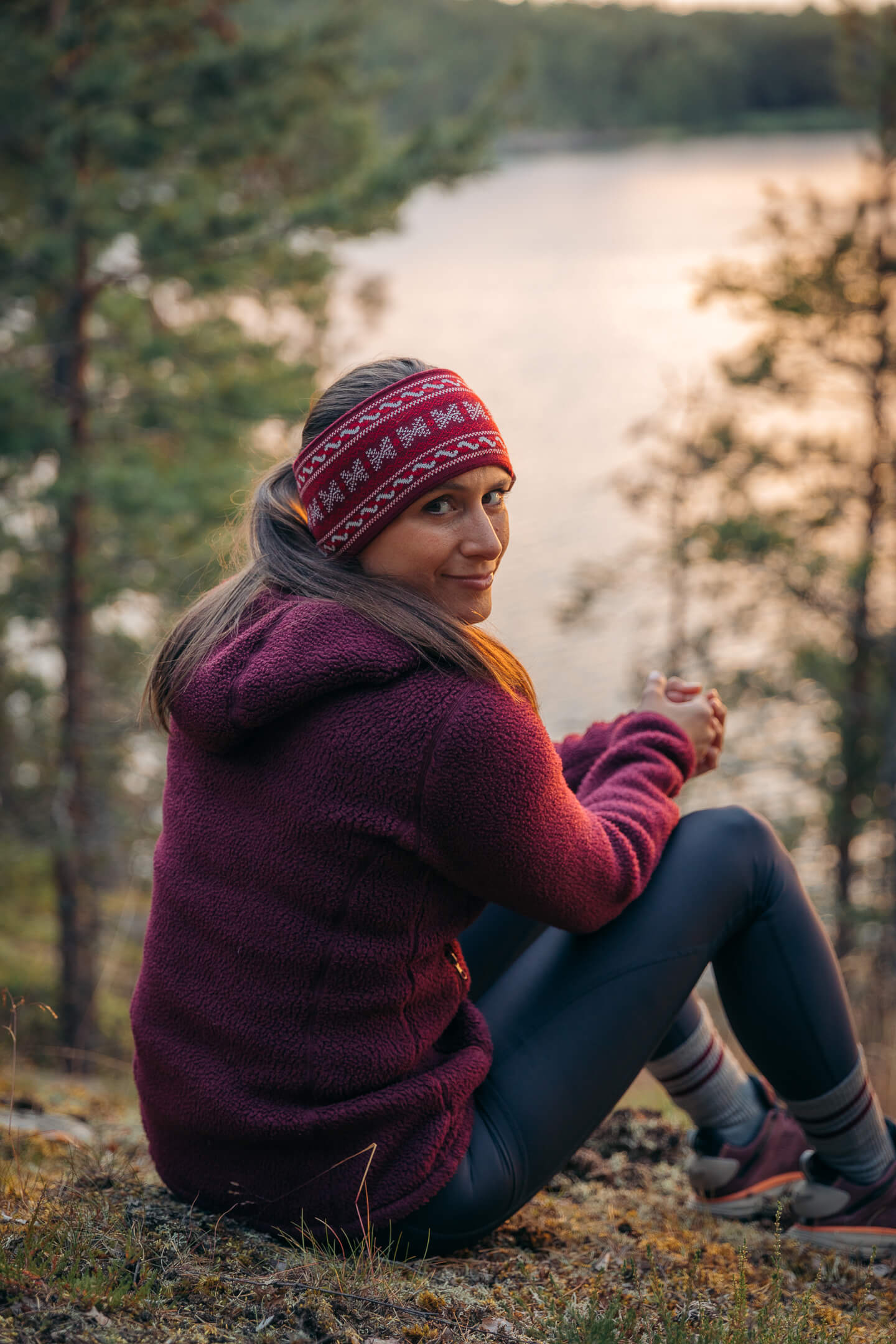 Sherpa Hoody Burgundy