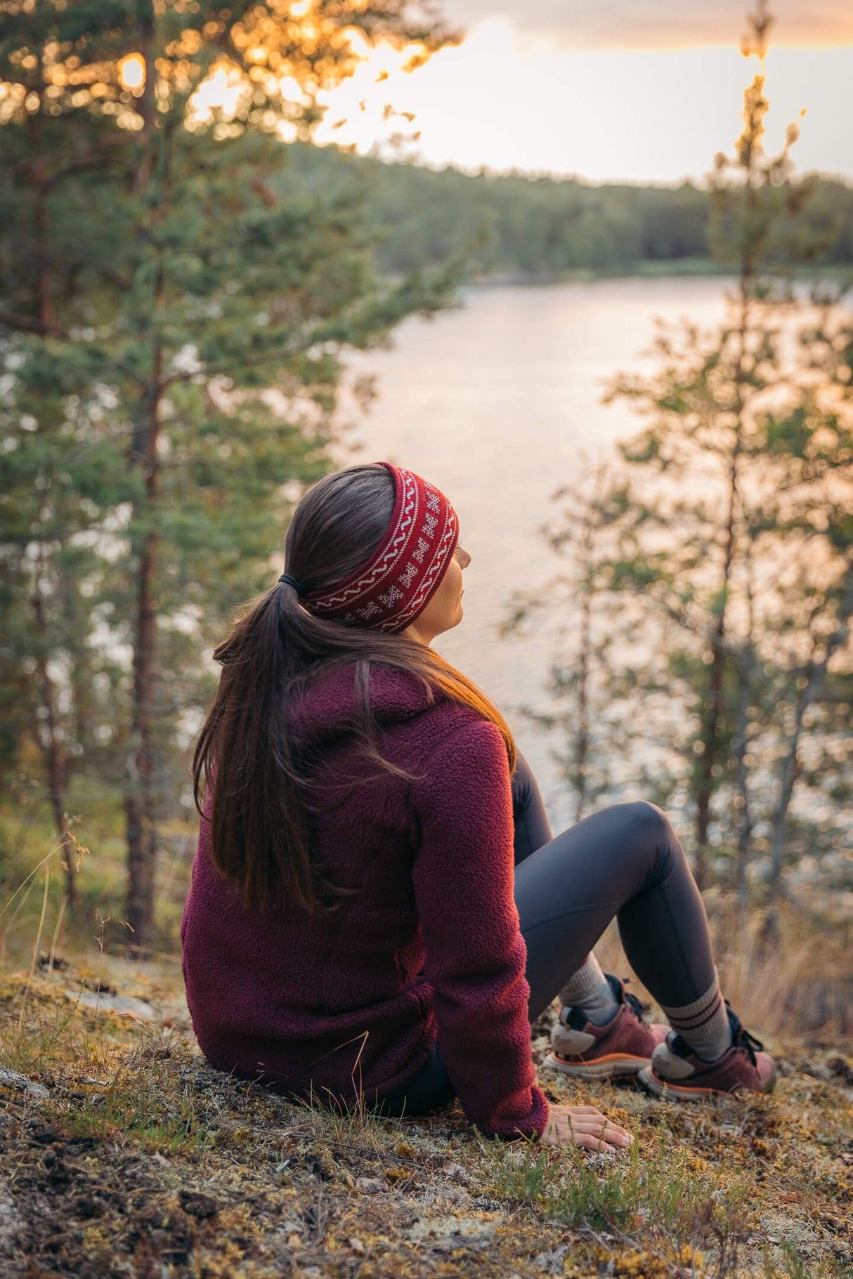 Sherpa Hoody Burgundy