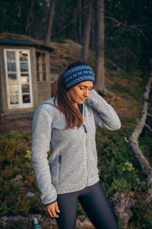 Abisko Knitted Headband Nordic Blue