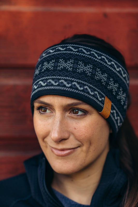 Abisko Knitted Headband Arctic Night