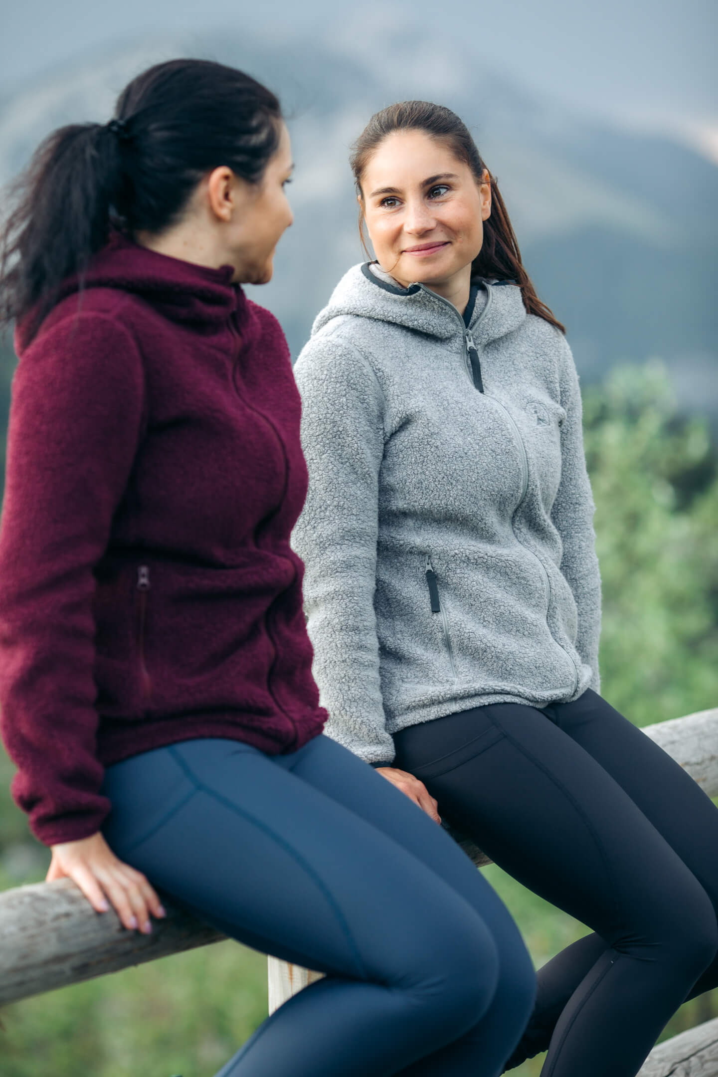 Alpine Wool Hoody Stone Grey