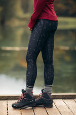 Hiker Leggings Black Terrazzo