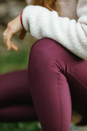 Summit Pocket Leggings Dark Plum