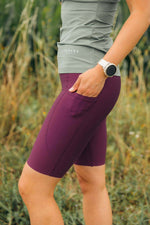 Summit Biker Pocket Shorts Dark Plum