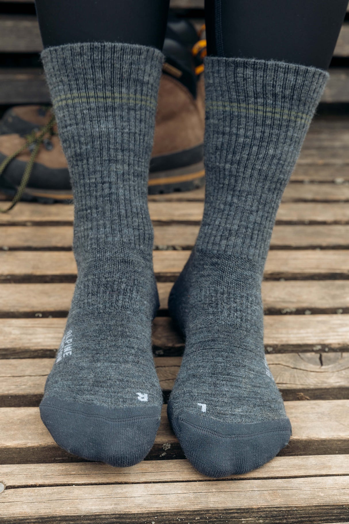 Seceda Light Merino Crew Socks Olive