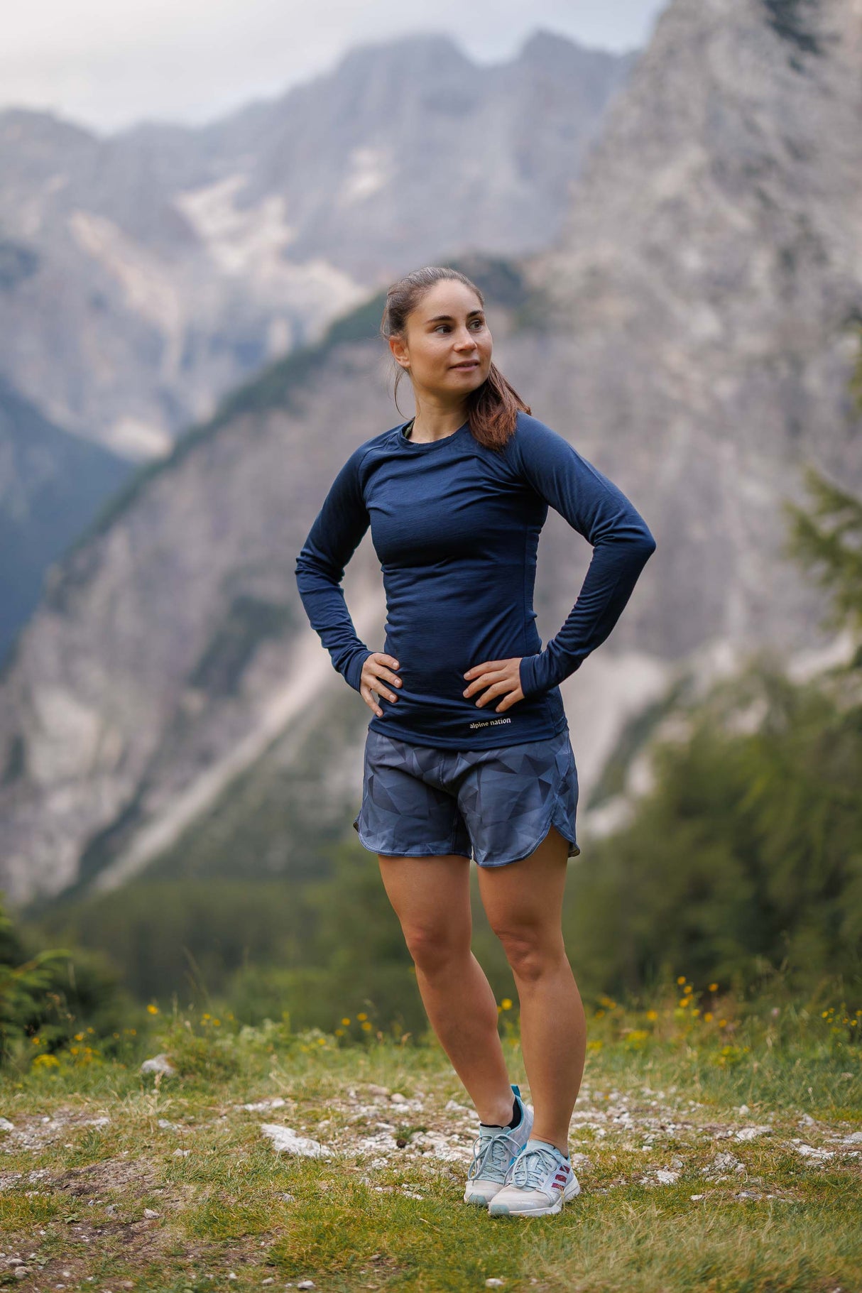 Merino Long Sleeve Tee Dark Navy