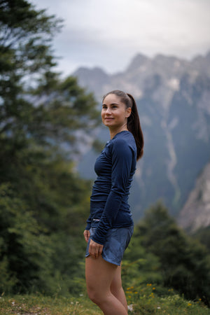 Merino Long Sleeve Tee Dark Navy