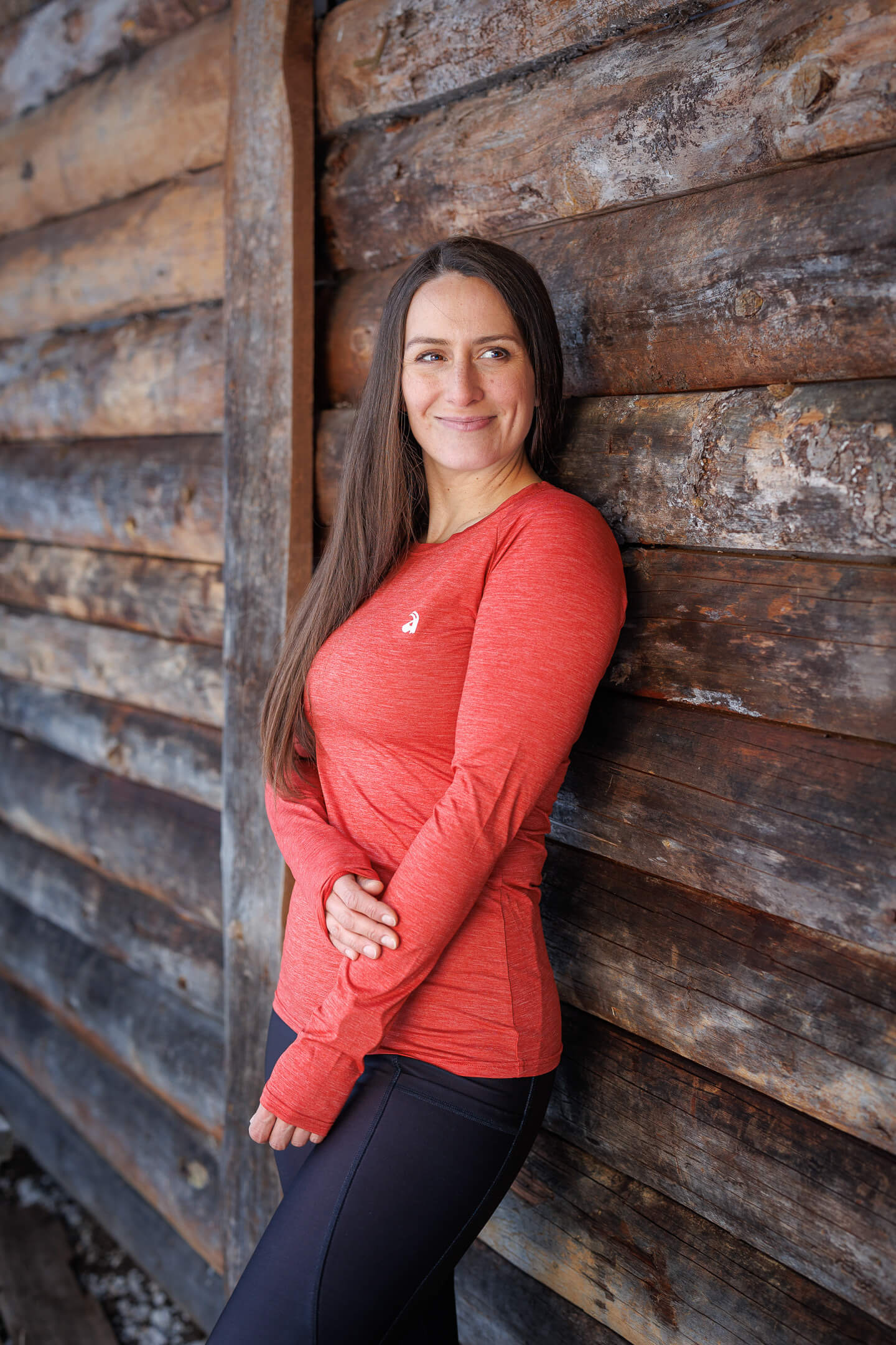 Summit Long Sleeve Tee Brick Red