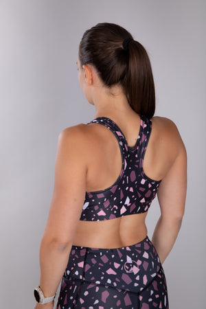 Lava Rock Racerback Sports Bra